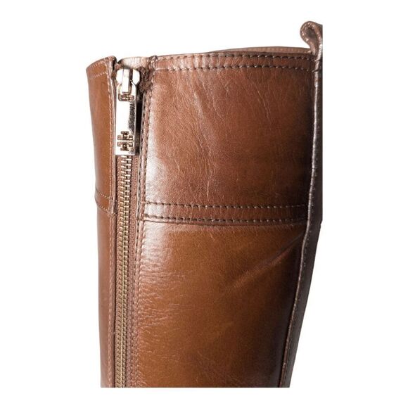TORY BURCH Nadine Tall Brown Leather Riding Boot Size 8M - Picture 14 of 14